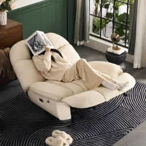 Electric rocking , sofa, adult living room, leisure rotating lazy chair, multifunctional eggshell rocking chair, lounge cha 1
