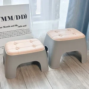Small Stools Household Low Stools Living Room Thickened Plastic Stackable Benches Durable Doorways Changing Home Furniture 2